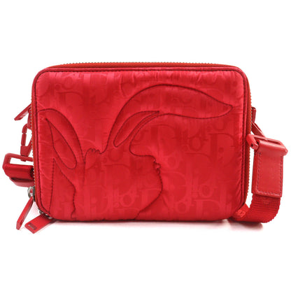 Christian Dior Dior 2Esbc119Ray Leather Oblique Quilted Bunny Messenger Bag/Shoulder Bag