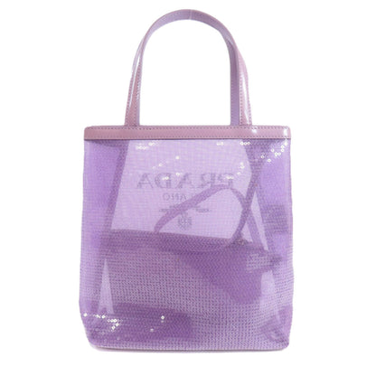 Prada Mesh Tote Handbag Sequins