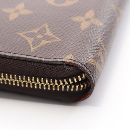 Louis Vuitton Zippy Wallet Monogram Coquelicot Round Long