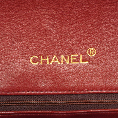 Chanel Shoulder Bag Matelasse W Chain Lambskin Black