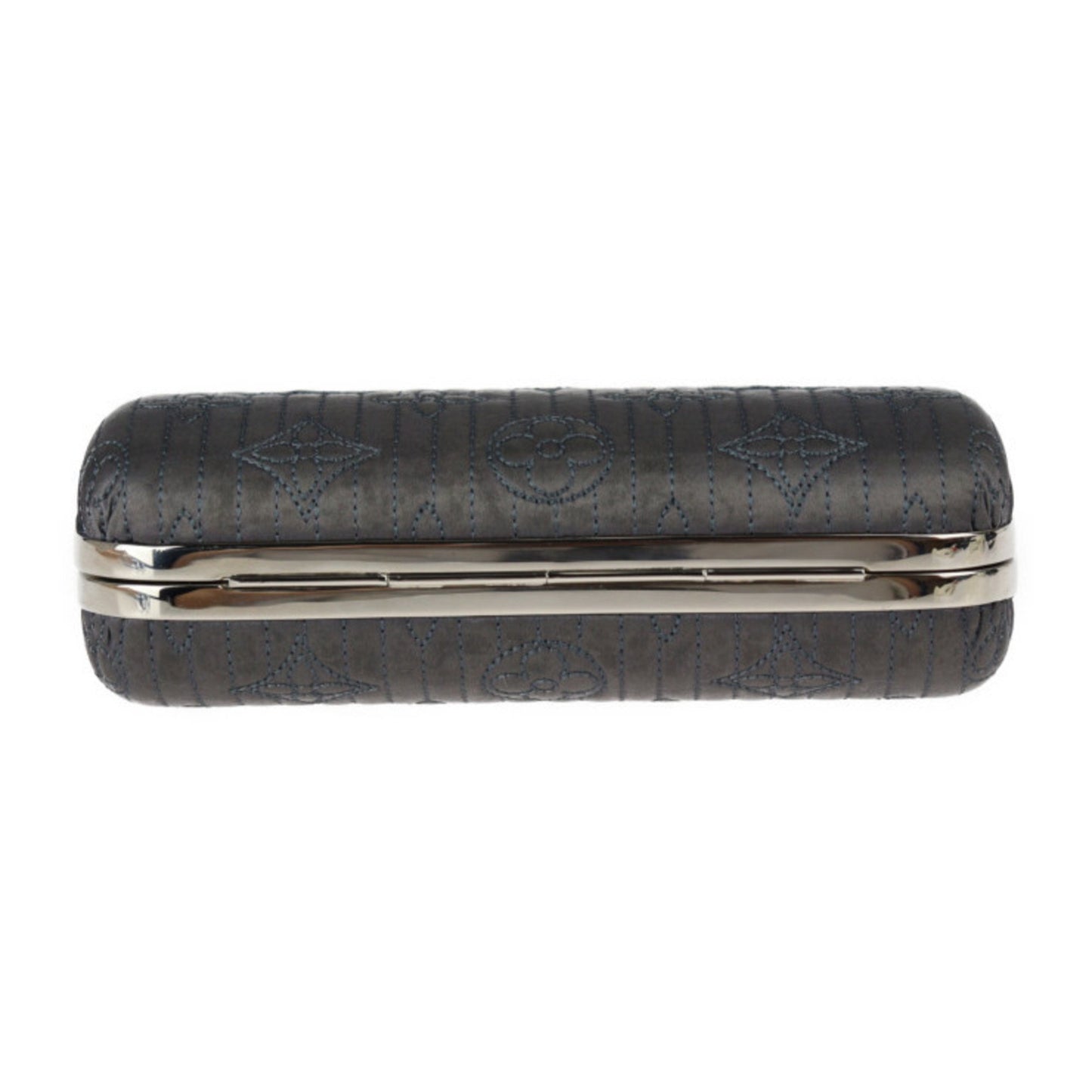 Louis Vuitton Louis Vuitton Minaudire Clutch Bag M95802 Monogram Motard Gray Series Silver Metal
