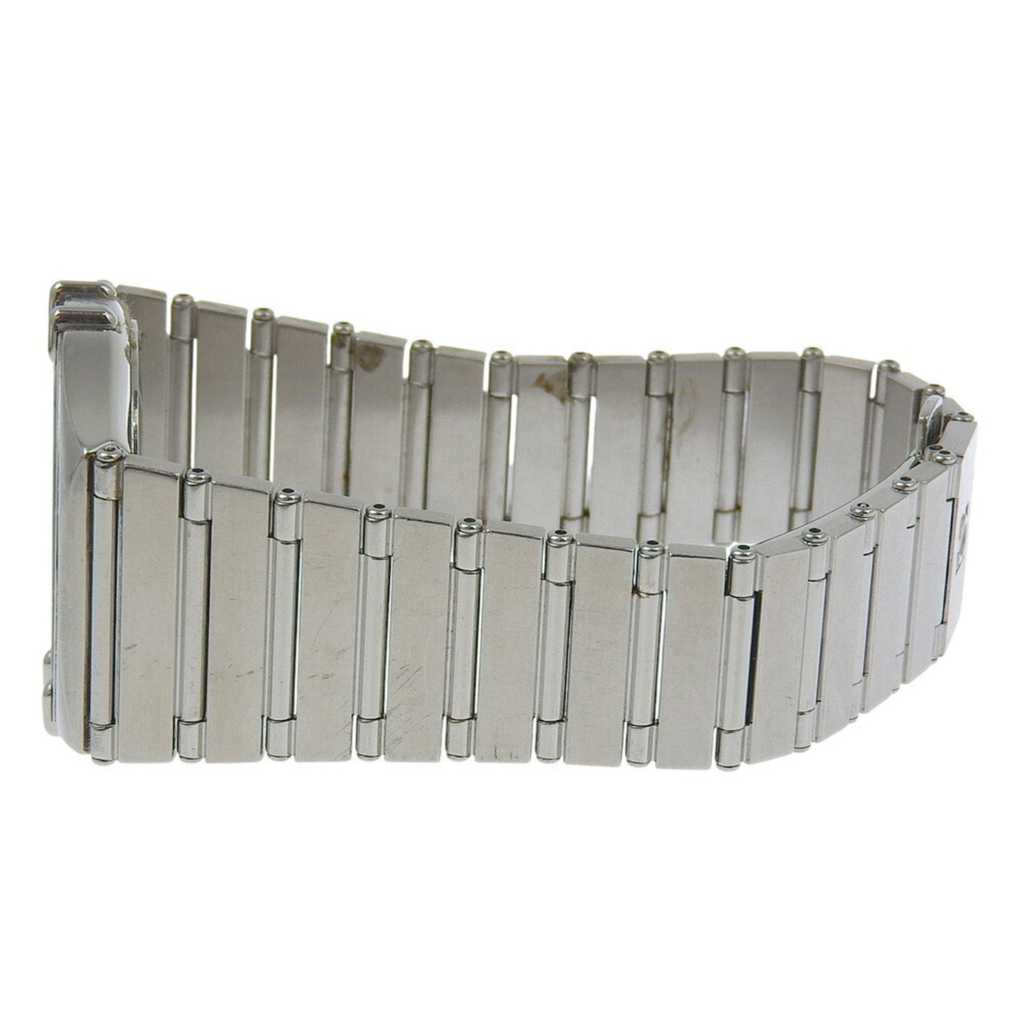 Omega Constellation Day-Date Watch 396.1070 Stainless Steel Quartz Analog Display Silver Dial