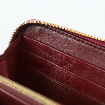 Bvlgari Bulgari Long Wallet 286311 Leather Heather Amethyst Pink Series Gold Hardware Round Zipper