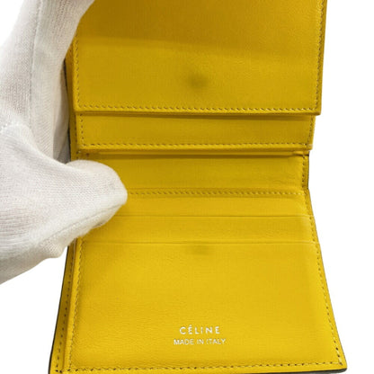 Celine U-Ie-0168 Folded Multi-Function Trifold Wallet Black