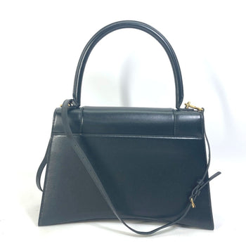 Balenciaga 592823 Hourglass Sunny Logo 2-Way Shoulder/Handbag Leather
