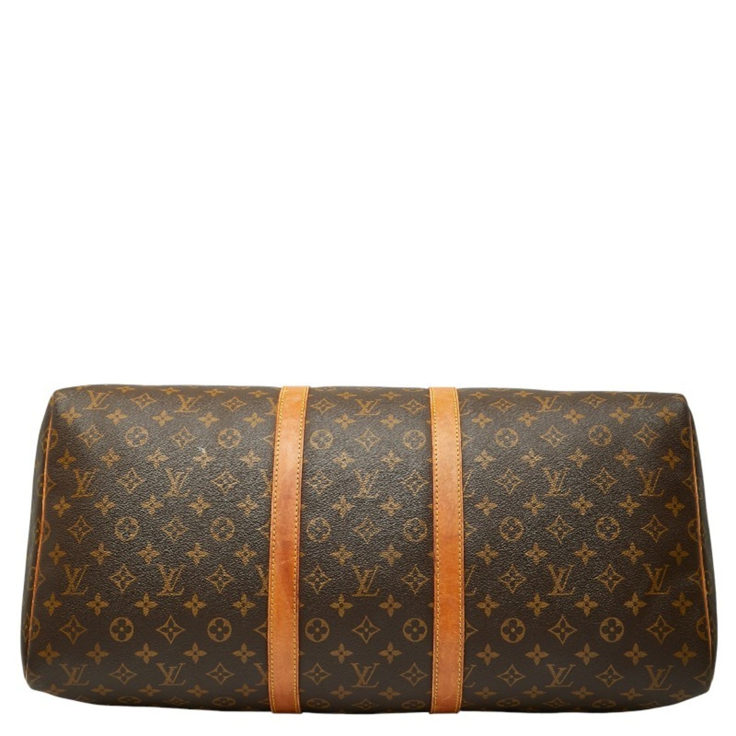 Louis Vuitton Monogram Keepall 55 Boston Bag/Travel Bag M41424 Brown Leather