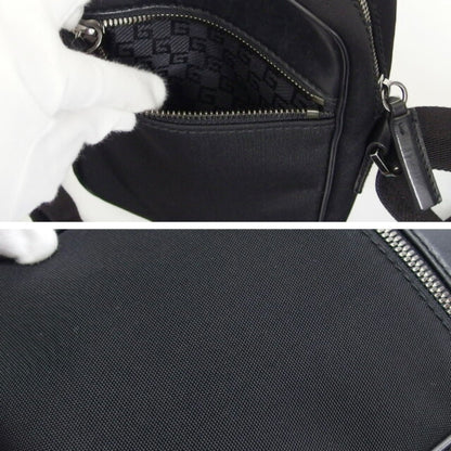 Gucci Canvas Mini Shoulder Bag Sacoche Black