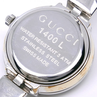 Gucci Gucci Watch 1400L Stainless Steel Quartz Analog Display Black Dial