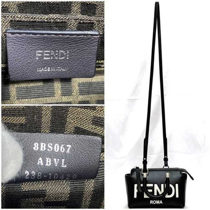 Fendi Boston Bag By The Way F-21249 Black 8Bs067 Leather Fendi