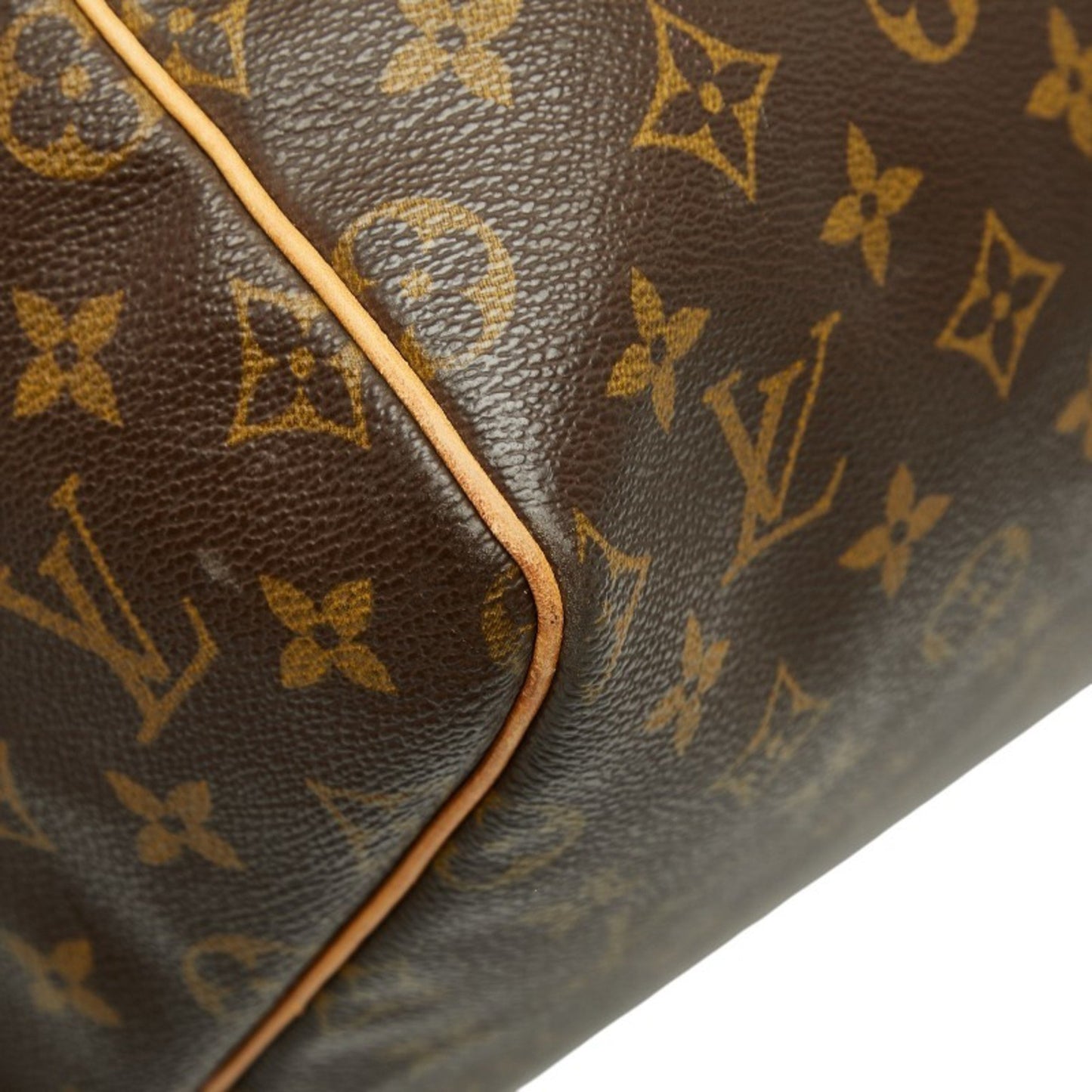 Louis Vuitton Monogram Keepall 55 Boston Bag/Travel Bag M41424 Brown Leather