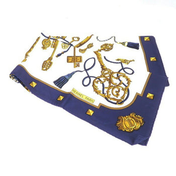 Hermes Carr 90 Key Motif Large Scarf/Muffler For Women