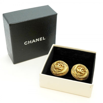 Chanel Coco Mark Circle Earrings