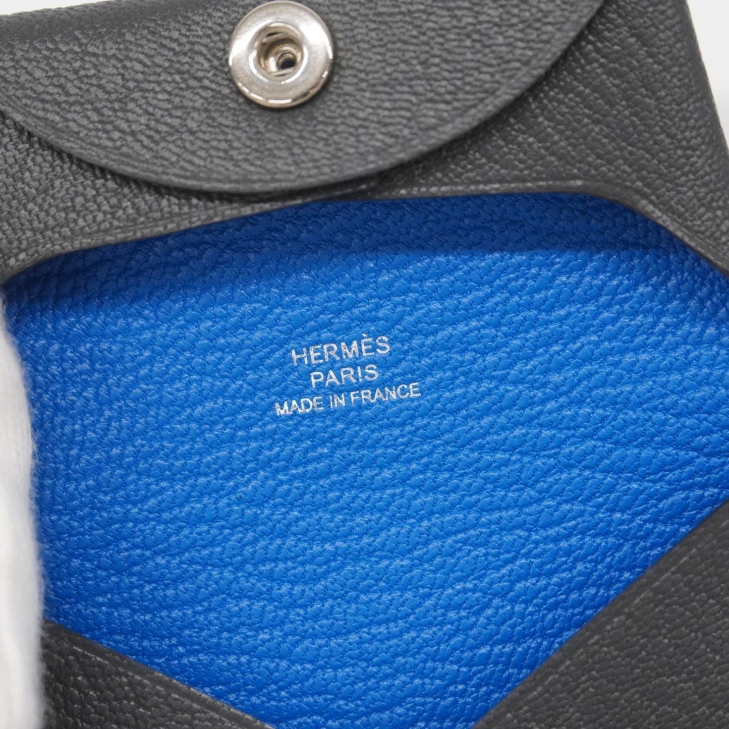 Hermes Herms Bastia Verso Evercolor Ardoise Blue Ido Wallets