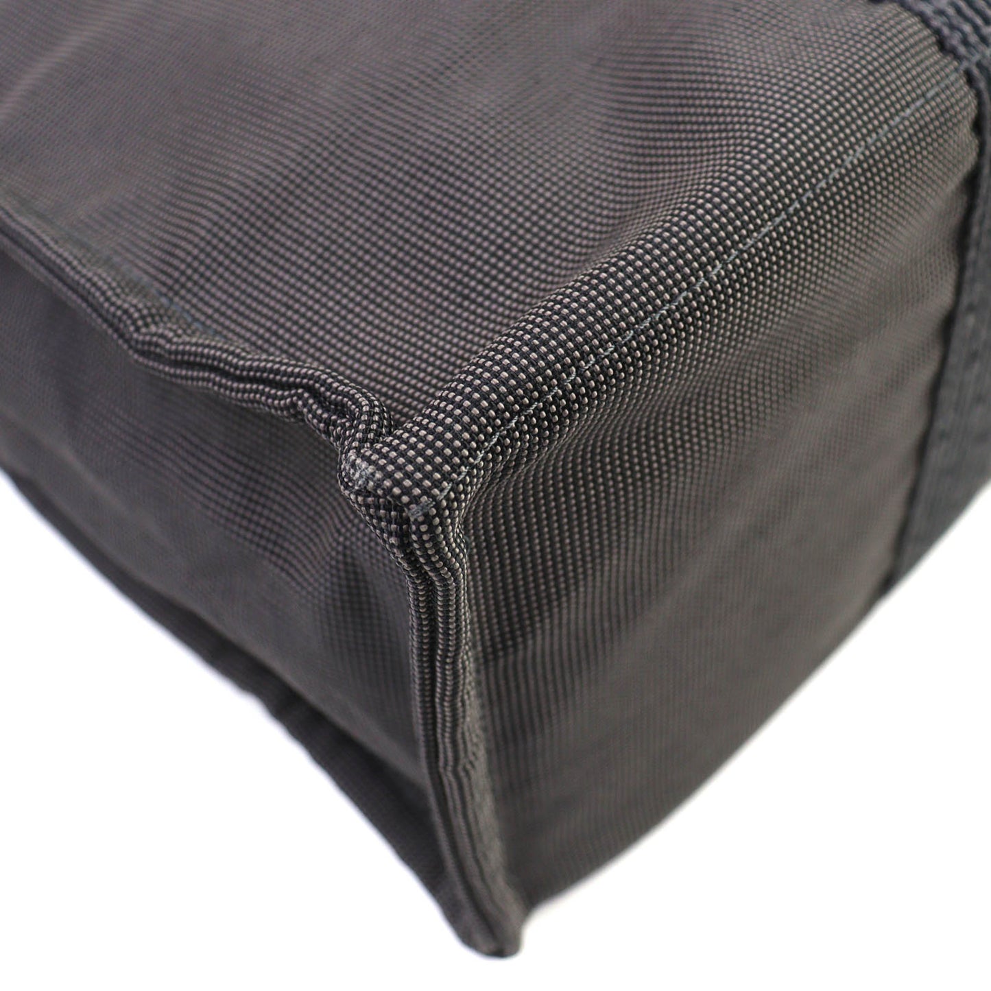 Hermes Air Line Gm Serie Button Canvas Large Tote Bag/Boston Bag Gray Made In France