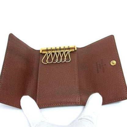 Louis Vuitton Monogram Multicle 6 Key Case M62630 Brown Leather 6-Ring