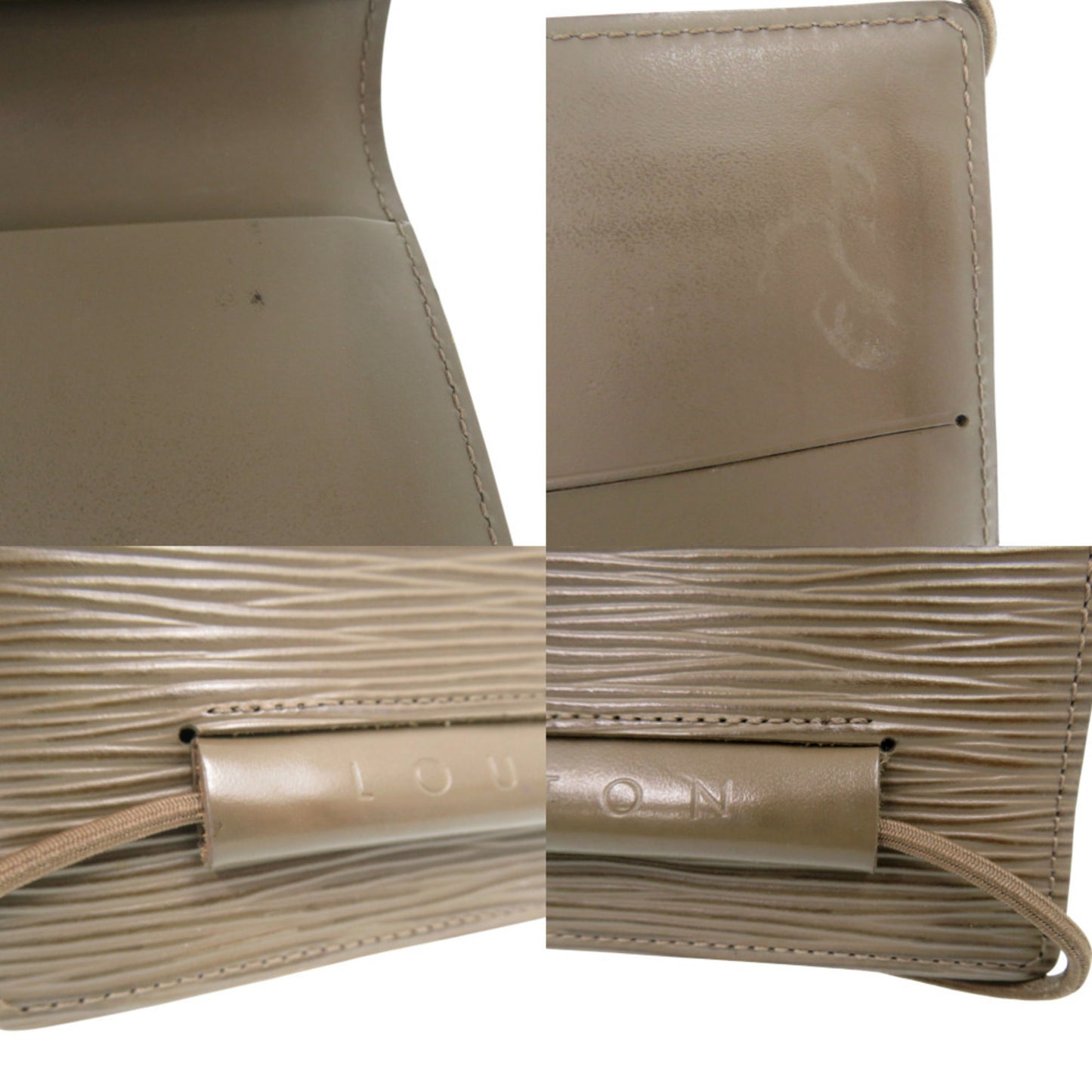 LOUIS VUITTON - Louis Vuitton Agenda Horizontal Planner Cover - Epi Leather - Gray - MI0081 Stamp -