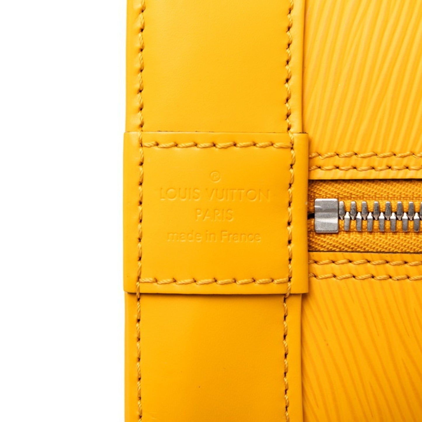 Louis Vuitton Epi Alma Pm Handbag M40619 Citron Yellow Leather