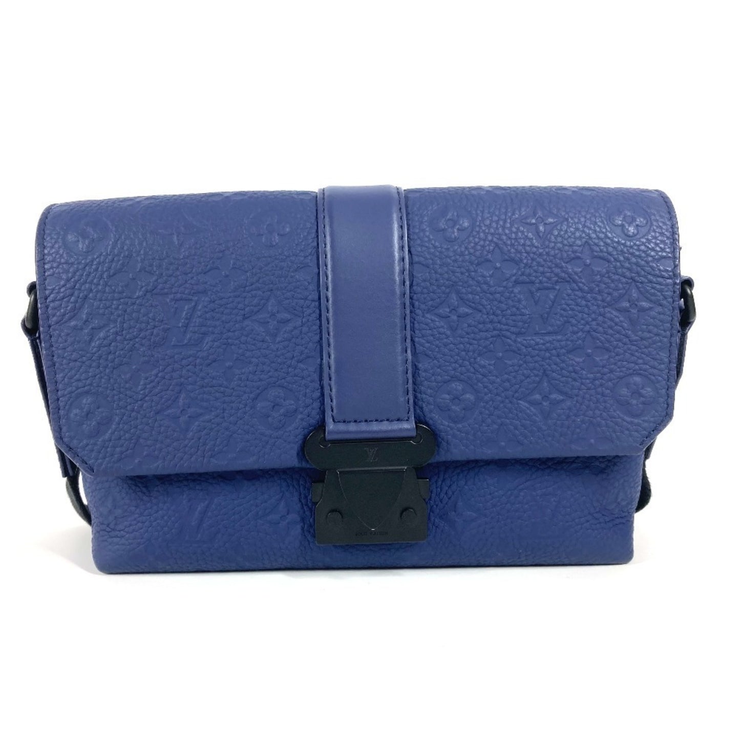 Louis Vuitton M11692 Monogram Embossed S Cape Messenger Bag Crossbody Flap Shoulder Taurillon