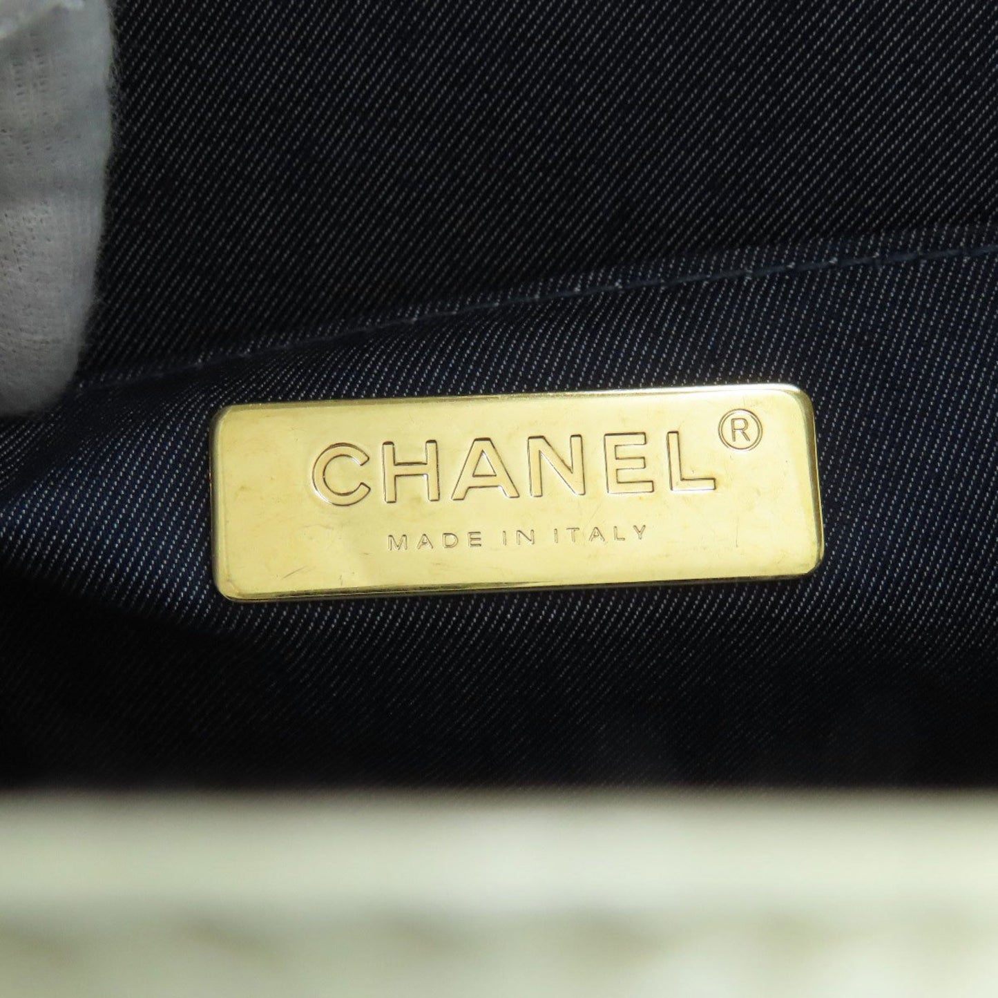 Chanel Coco Mark Gold Hardware 2-Way Handbag Calfskin