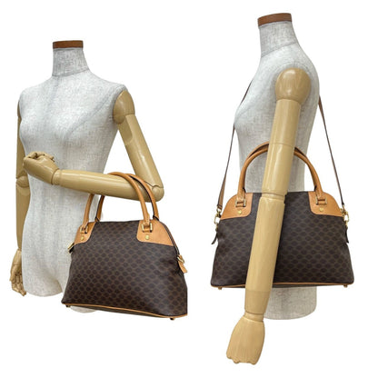 Celine Macadam Leather 2-Way Handbag