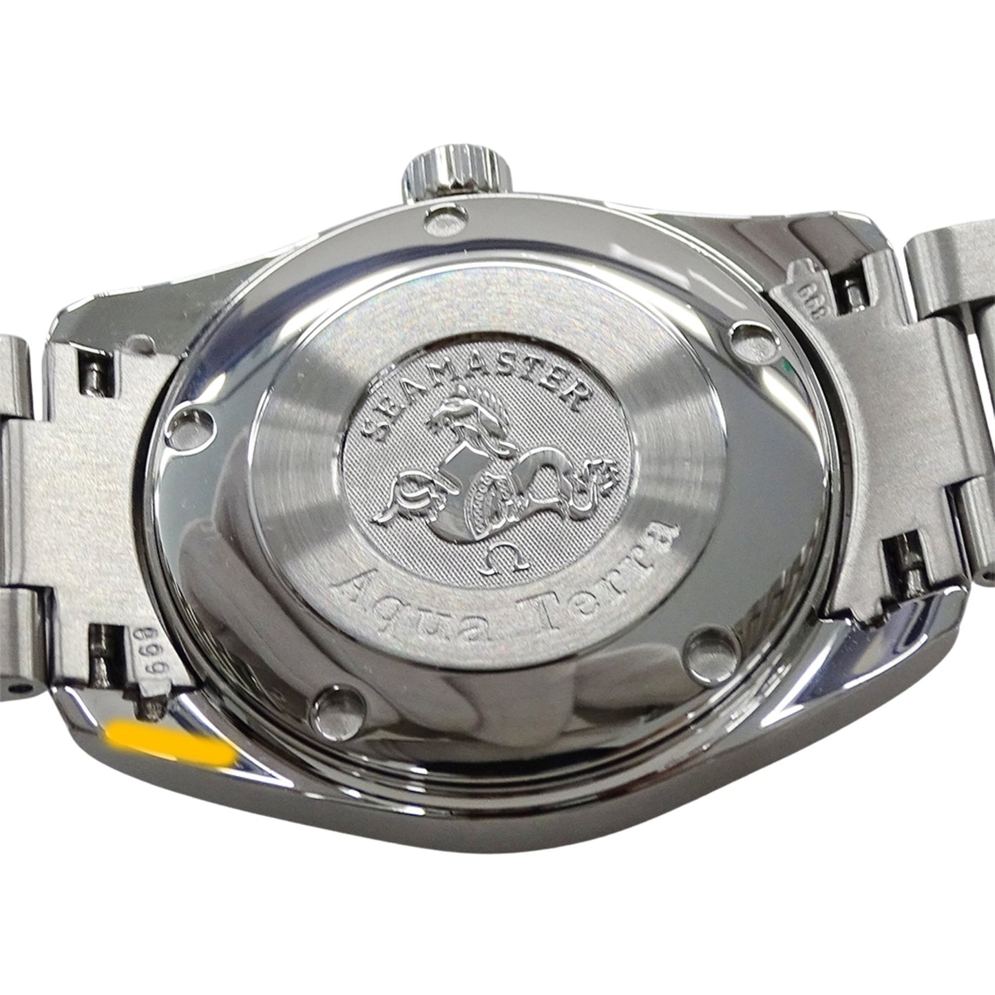 Omega Seamaster Aqua Terra 2518.50 Boys' Brand Watch Date Quartz Qz Stainless Steel Ss Silver Black