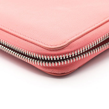 Louis Vuitton Zippy Lockme Taurillon Leather Blossom Round Long Wallet