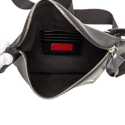 Valentino Vltn Logo Body Bag/Waist Bag In Black