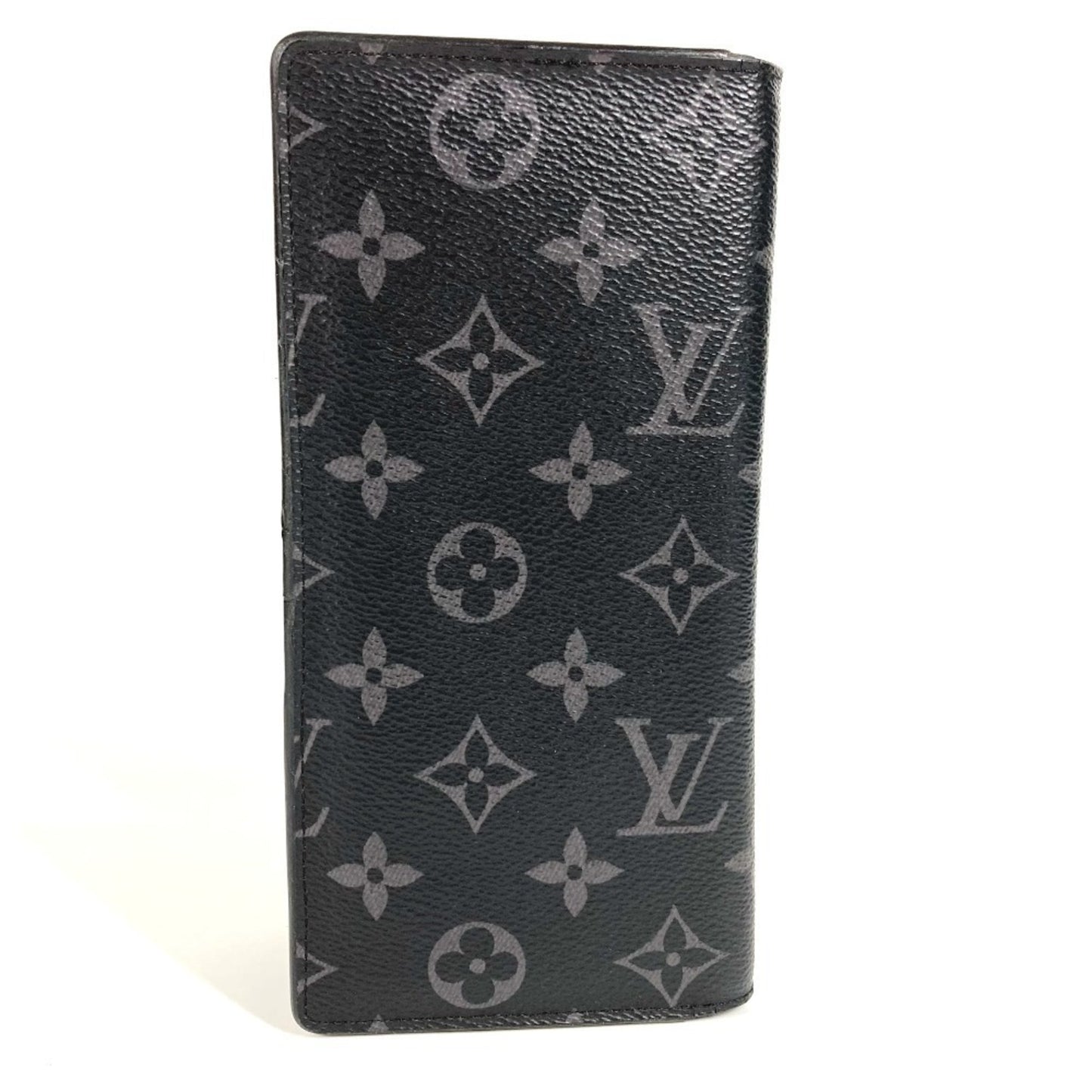 Louis Vuitton M61697 Monogram Eclipse Portefeuille Brazza Bifold Wallet