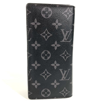 Louis Vuitton M61697 Monogram Eclipse Portefeuille Brazza Bifold Wallet