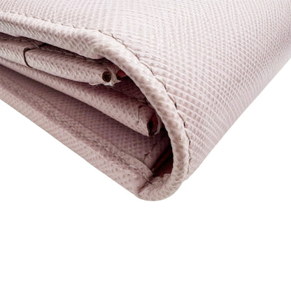 Prada Saffiano Pink Long Wallet For Women