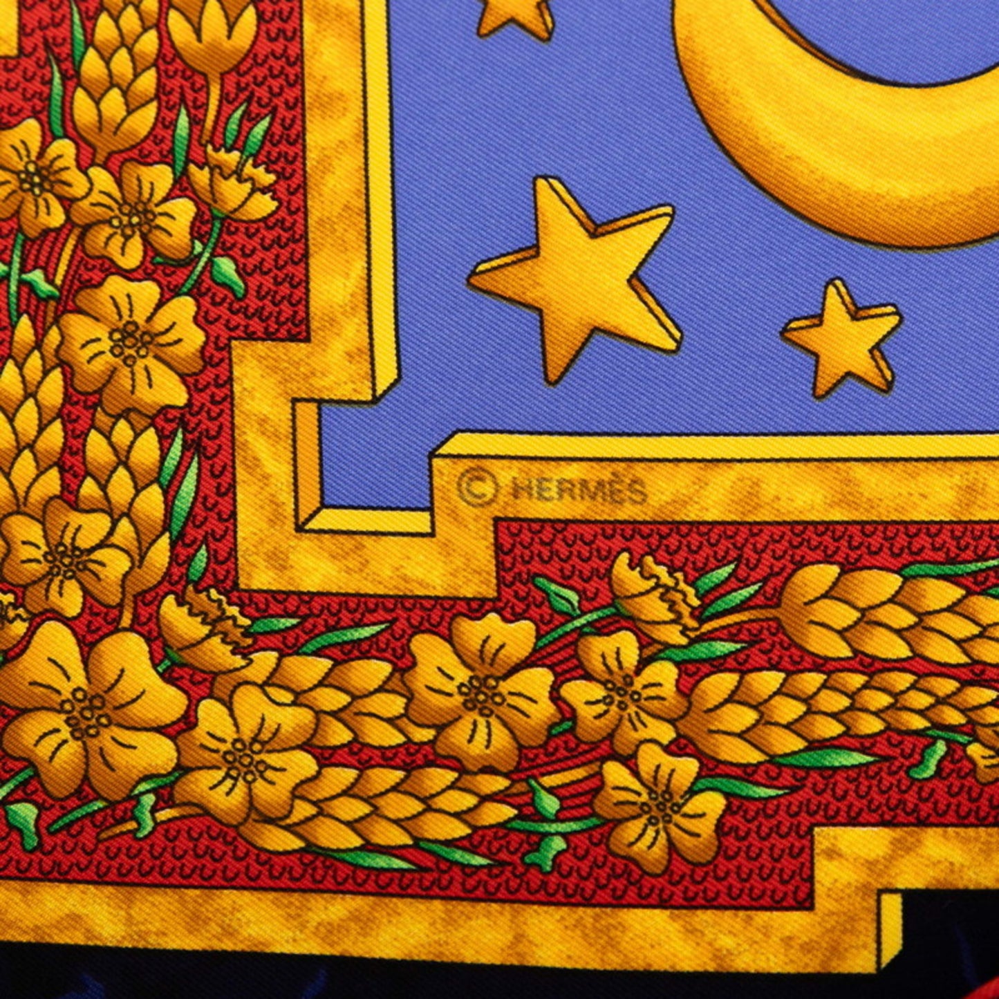 Hermes Herms Carr 90 Carpe Diem "Enjoy Today" Scarf