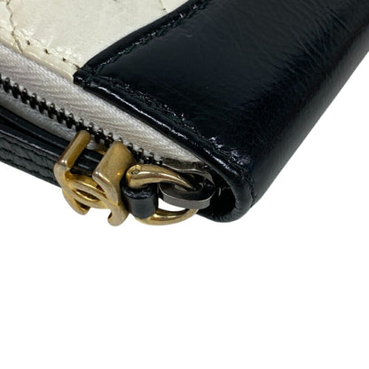 Chanel Gabriel Doux Round Coin Case Wallet White