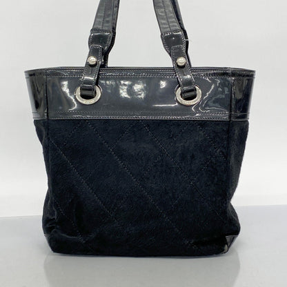 Chanel Paris-Biarritz Tote Bag In Black Patent Leather