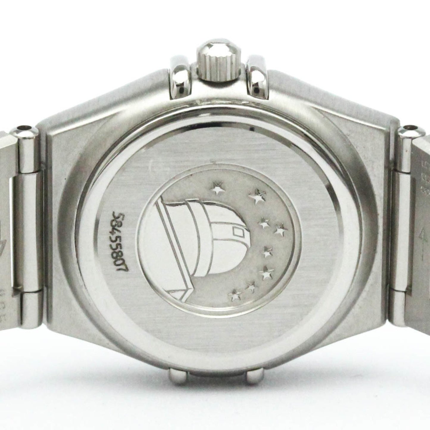 Omega Constellation Diamond Blue Mop Steel Quartz