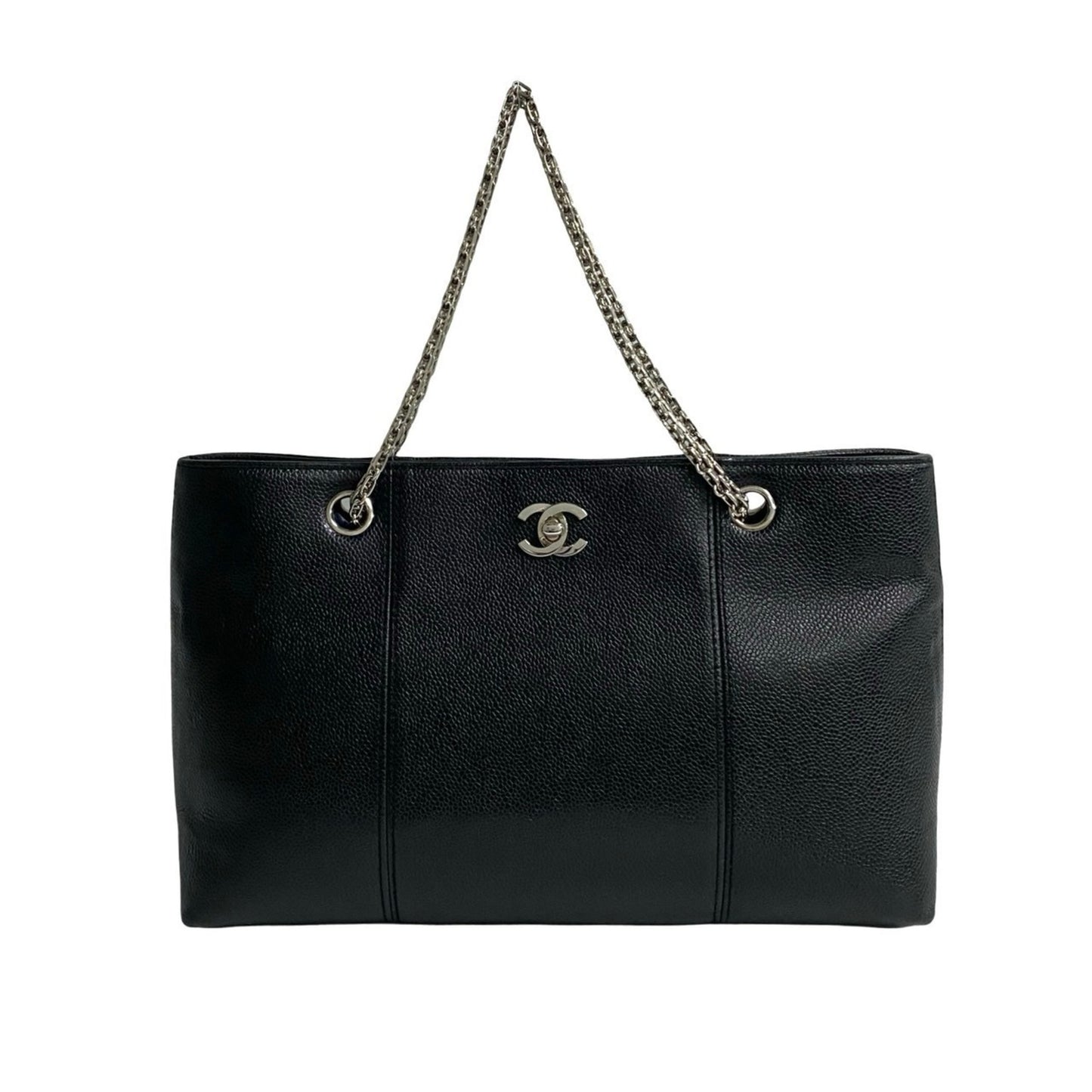 Chanel Coco Mark Leather Tote Bag