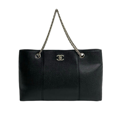 Chanel Coco Mark Leather Tote Bag