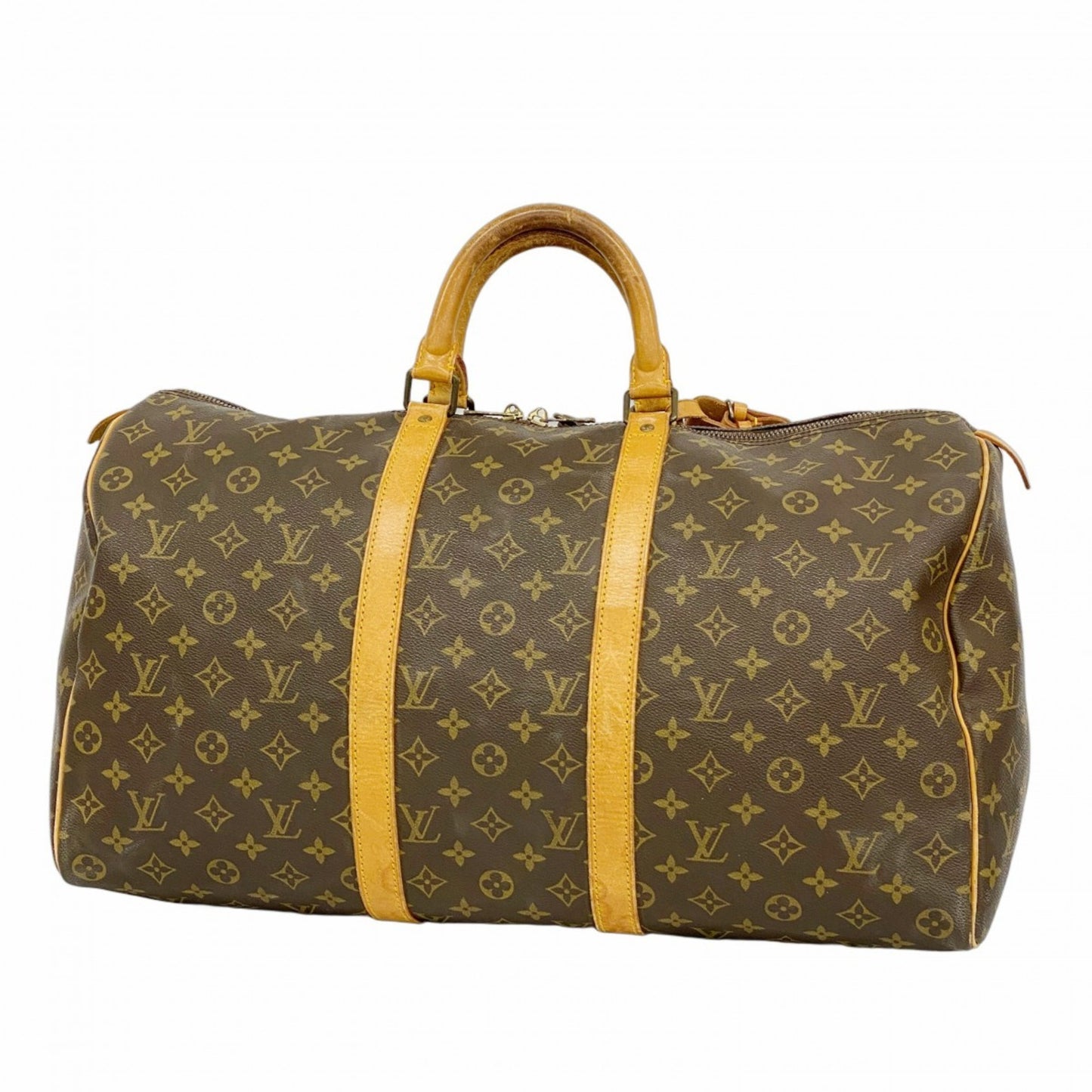 Louis Vuitton Monogram Keepall 50 Boston Bag M41426 Brown