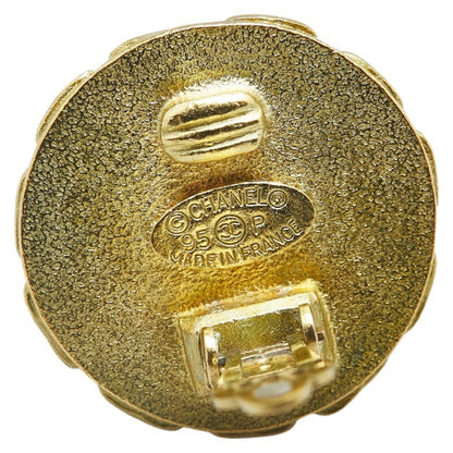 Vintage Chanel Coco Mark Round Earrings