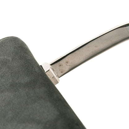 Salvatore Ferragamo 2-Way Handbag/Shoulder Bag In Black Nubuck Leather