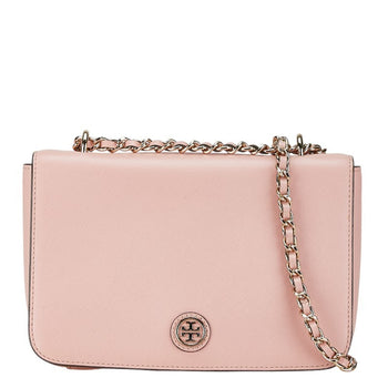 Tory Burch Chain Shoulder Bag Pink Leather