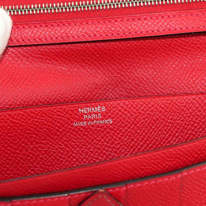 Leather Hermes Long Wallet (Bi-Fold) Epsom