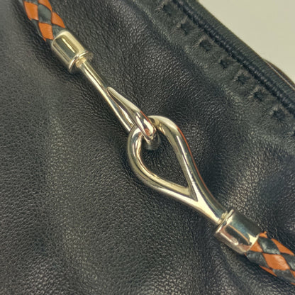 Hermes Jumbo Black Leather Gloves