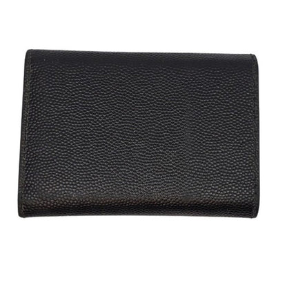 Yves Saint Laurent Saint Laurent Paris Caviar Leather Tri-Fold Wallet For Men And Women