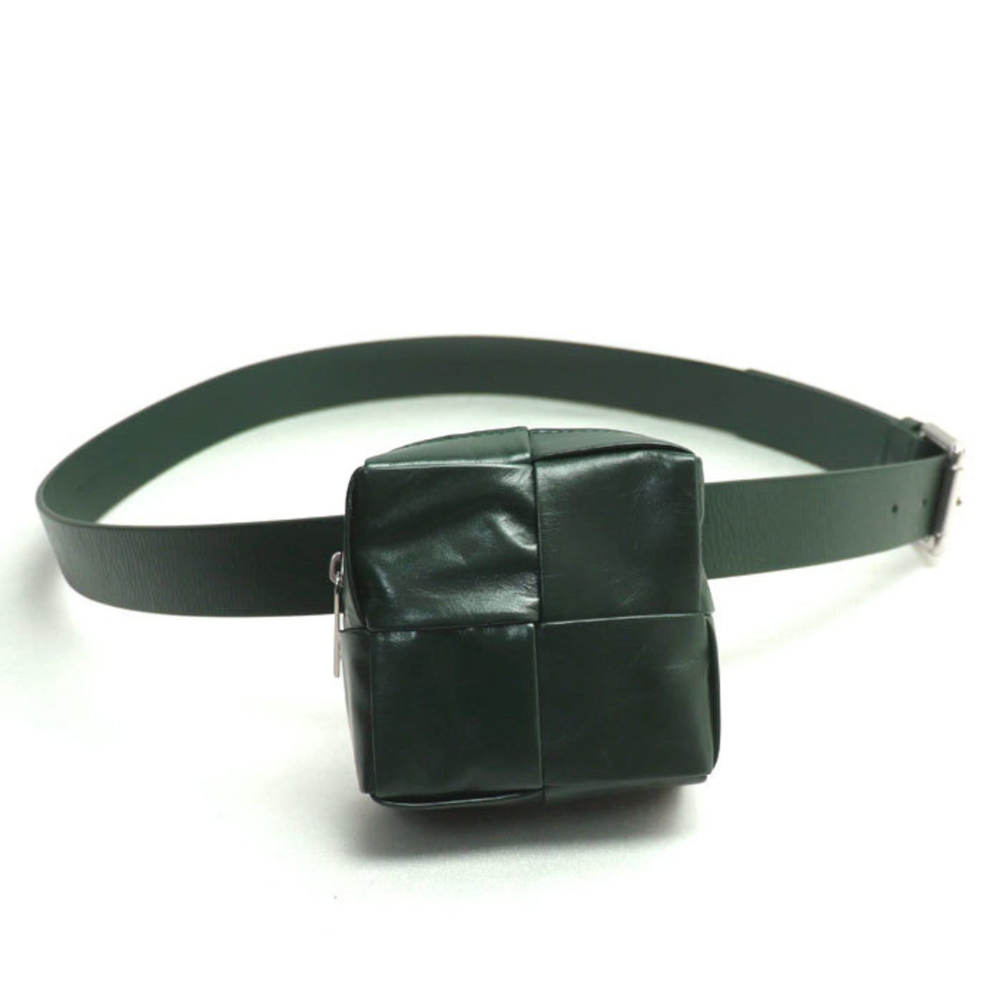 Bottegaveneta Bottega Veneta Intrecciato Leather Belt Bag Waist Dark Green 709342 Va9A5