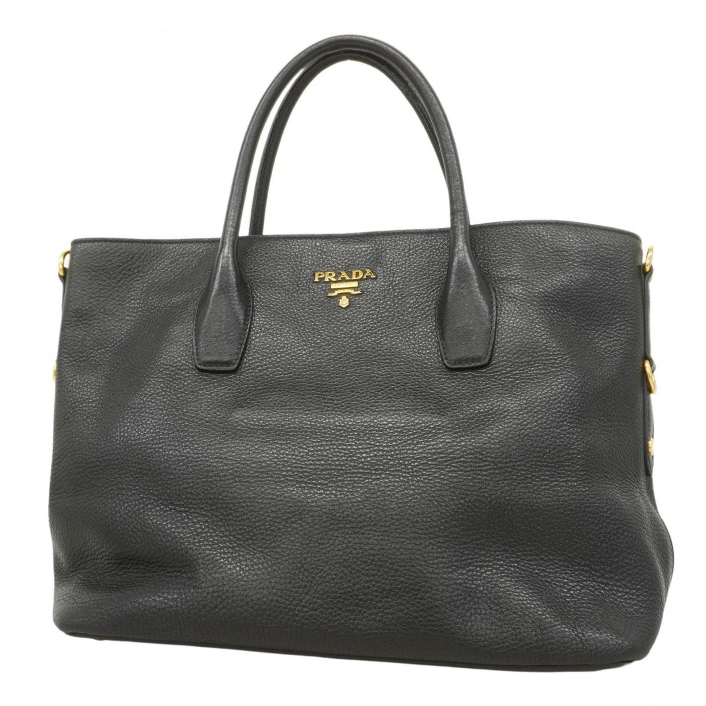 Prada Handbag Leather Black