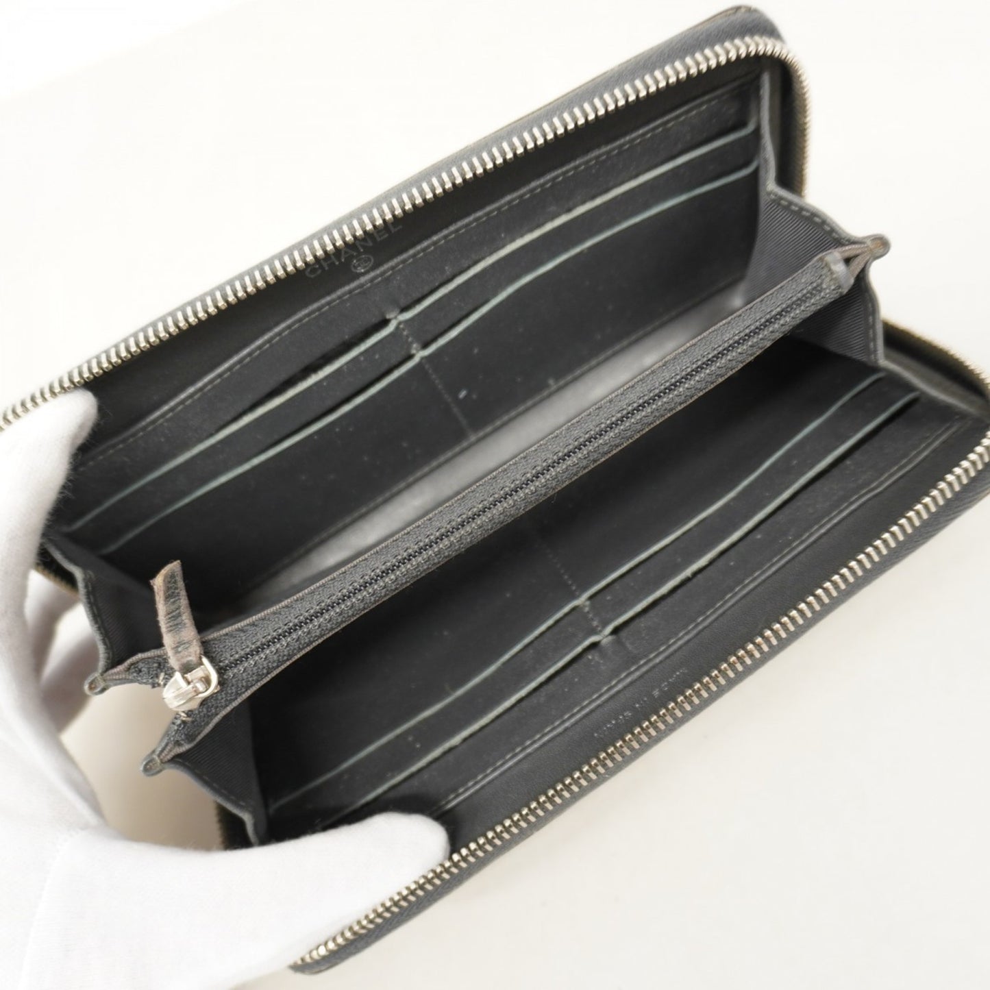 Chanel Matelasse Patent Leather Long Wallet