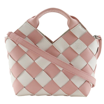 Loewe Woven Basket Small Handbag In Calfskin