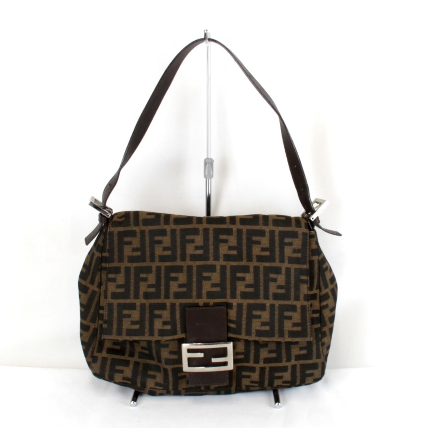 Fendi Zucca Mamma Bucket Shoulder Bag In Brown Canvas