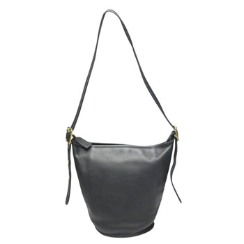Coach Shoulder Bag Handbag Vintage Bucket Leather 9953 Black
