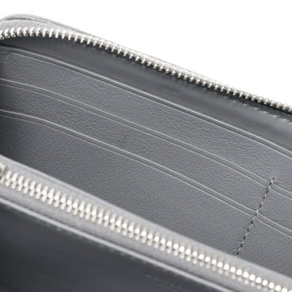 Bottega Veneta Intrecciato Zip Around Wallet Round 749427 Leather Gray K-157902